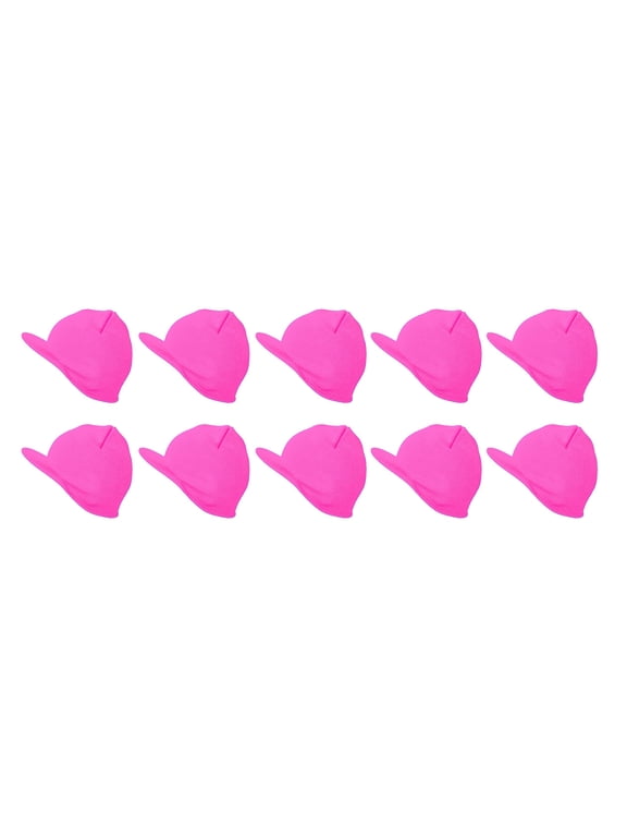 Top Headwear Cuffless Beanie Visor 10 Piece Pack, Neon Pink