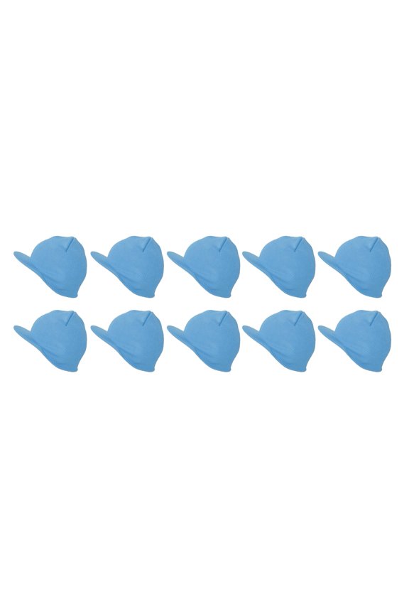 Top Headwear Cuffless Beanie Visor 10 Piece Pack, Sky