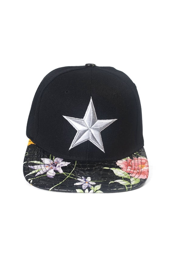 Top Headwear Dallas Floral Snapback w/ Alligator Print Bill