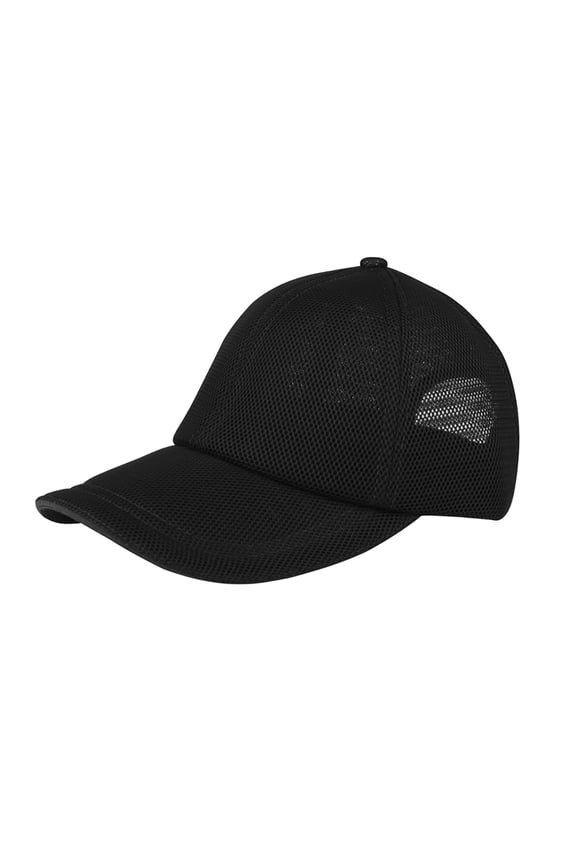 Top Headwear Deluxe Mesh Adjustable Cap - Black