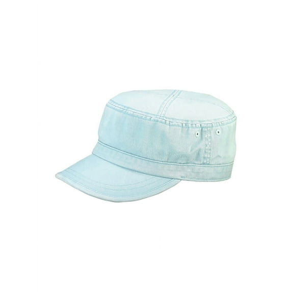 Top Headwear Enzyme Washed Camouflage Cap - Light Blue