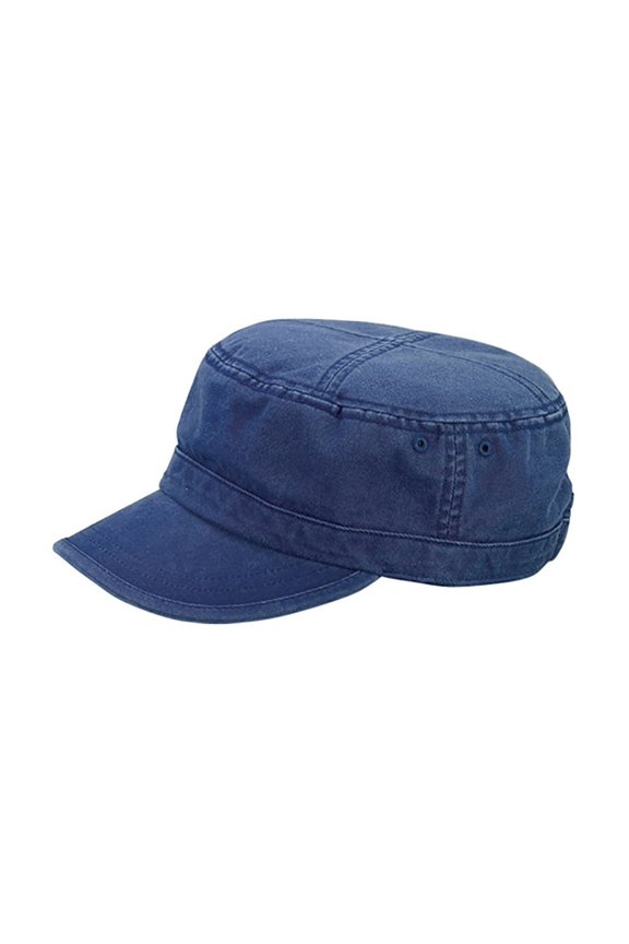 Top Headwear Enzyme Washed Camouflage Cap - Navy