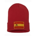 thumbnail image 1 of Top Headwear Espana Spain Beanie - Men's Womens Long Winter Cuff Beanie Cap, Red, 1 of 2