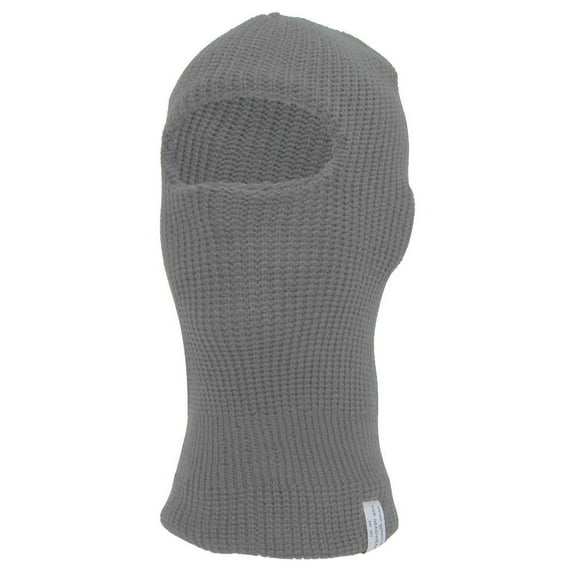Top Headwear Face Ski Mask 1 Hole Balaclava, Lt Grey