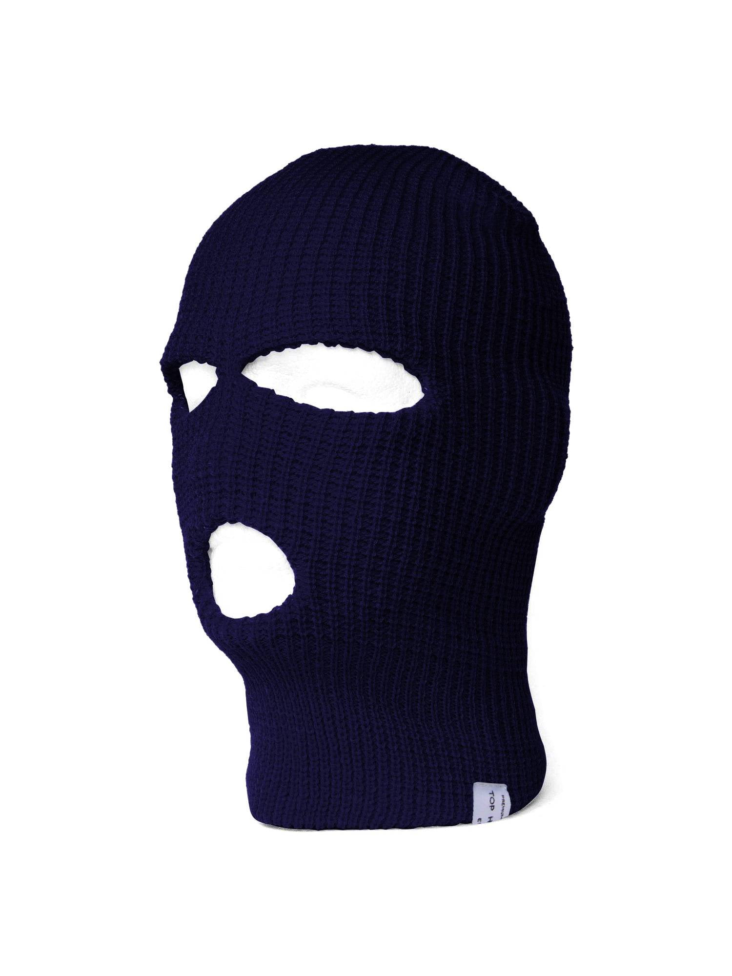 Top Headwear Face Ski Mask 3 Hole, Navy