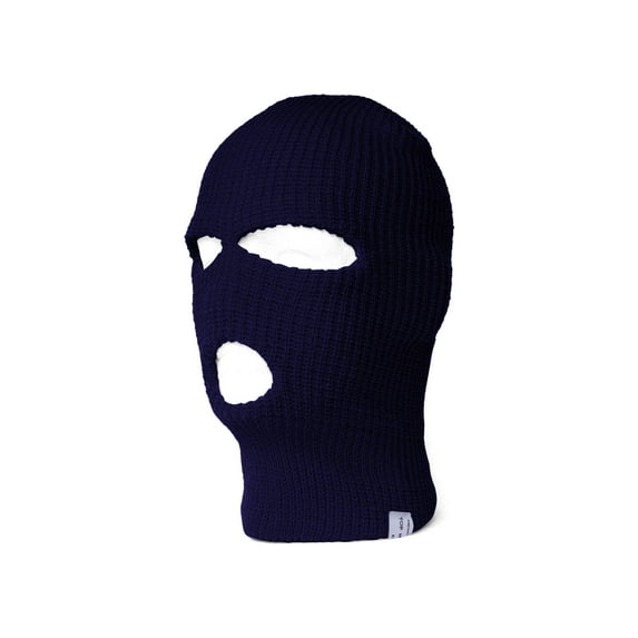 Top Headwear Face Ski Mask 3 Hole, Navy