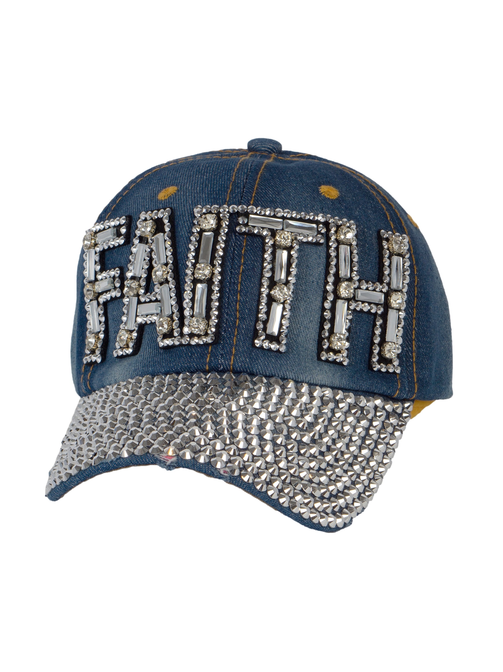 Studded denim cap Thug Club FW25 Studded Denim Cap / Black - Nubian main image 3