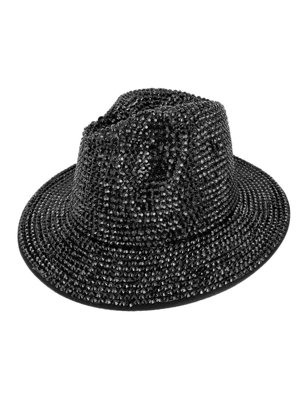 Bling Studded Fedora Hat Wholesale Bling Studded Fedora Hat for your store - Faire main image 3