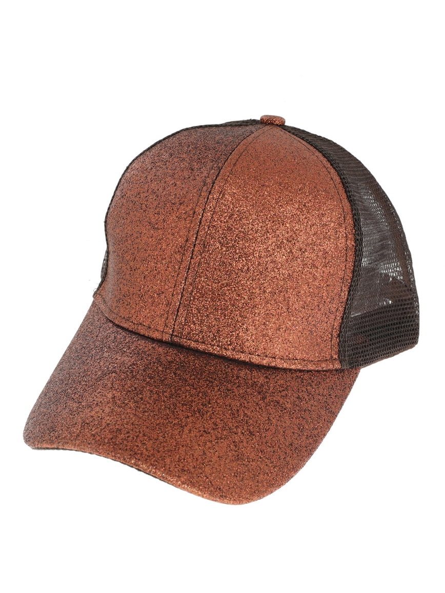 Brown Shimmer Trucker Hat Split Tree Brown & Tan Trucker Cap | Black Lantern main image 4