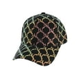 thumbnail image 1 of Top Headwear Fashion Sequin Chain Adjustable Baseball Cap - Black, 1 of 1