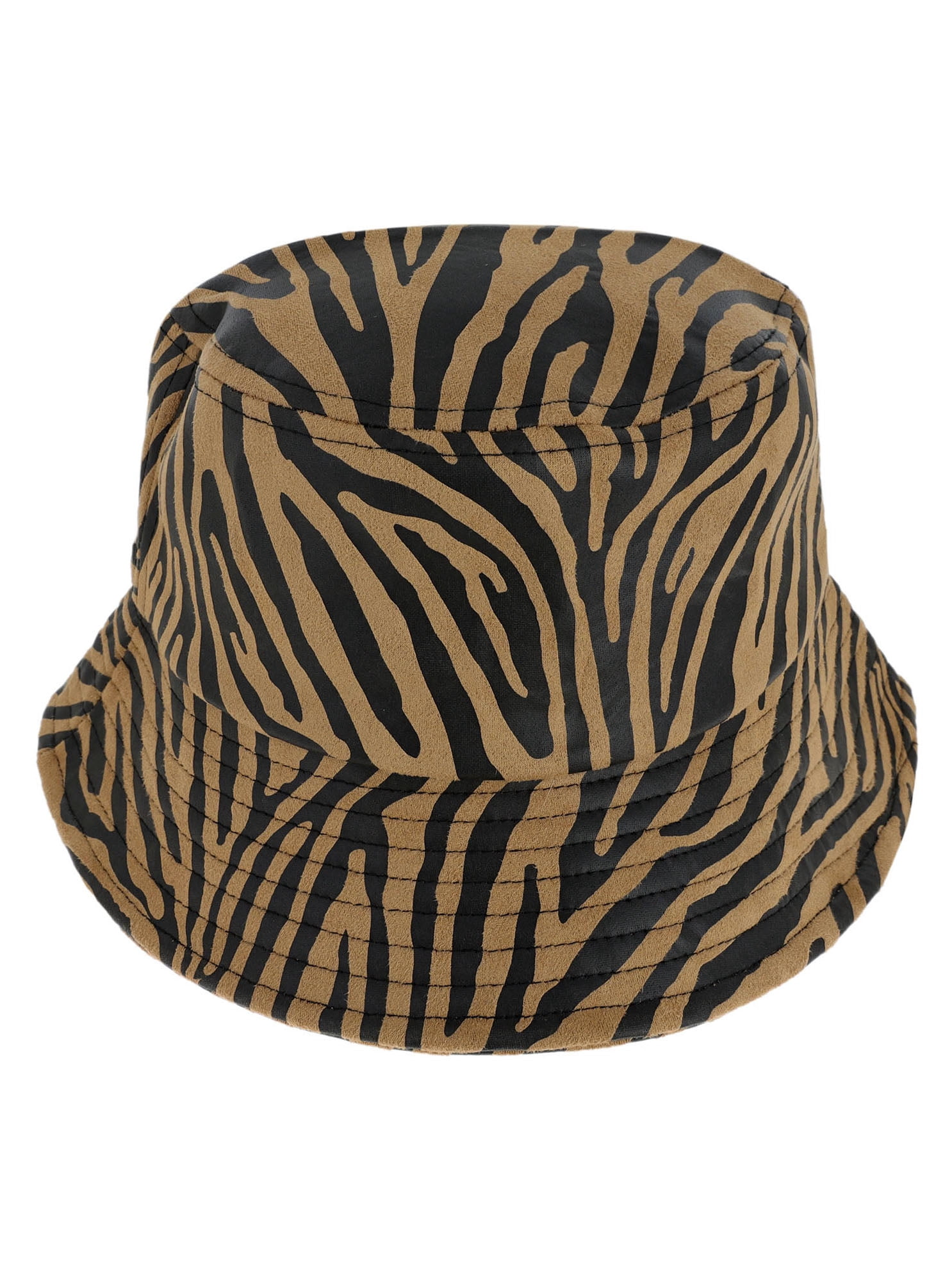 Fashion zebra-stripe Bucket Hats Zebra Stripes Printed Reversible Bucket Hat, Casual Summer  main image 4