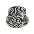 thumbnail image 1 of Top Headwear Fashion Zebra Bucket Hat - Ivory, 1 of 1