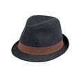 thumbnail image 1 of Top Headwear Felt Fedora Hat - Charcoal - Medium, 1 of 1