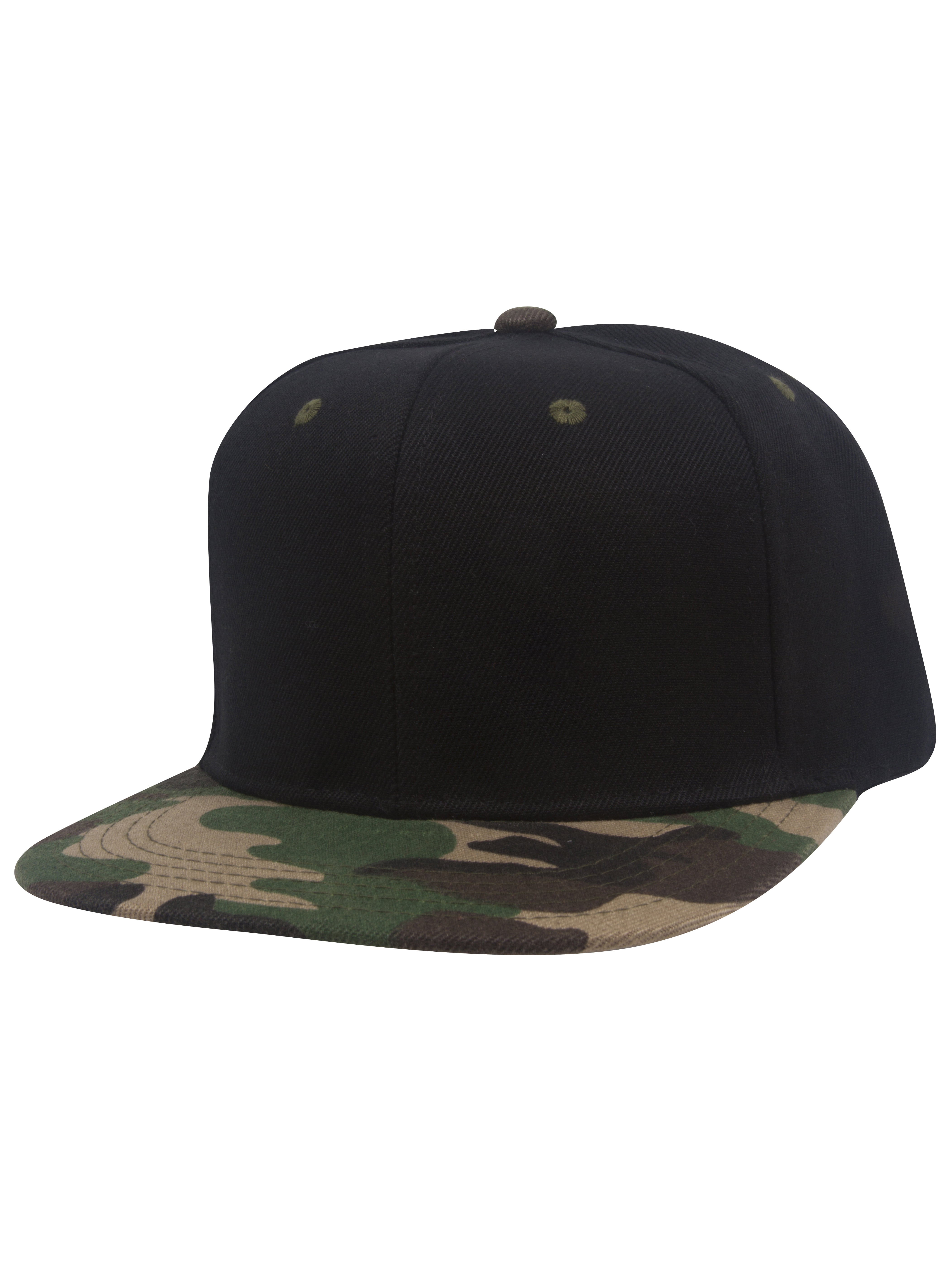 Top Headwear Flat Bill Adjustable Snapback Cap - Green/Black