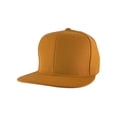 thumbnail image 1 of Top Headwear Flat Bill Adjustable Snapback Cap - Gold, 1 of 4