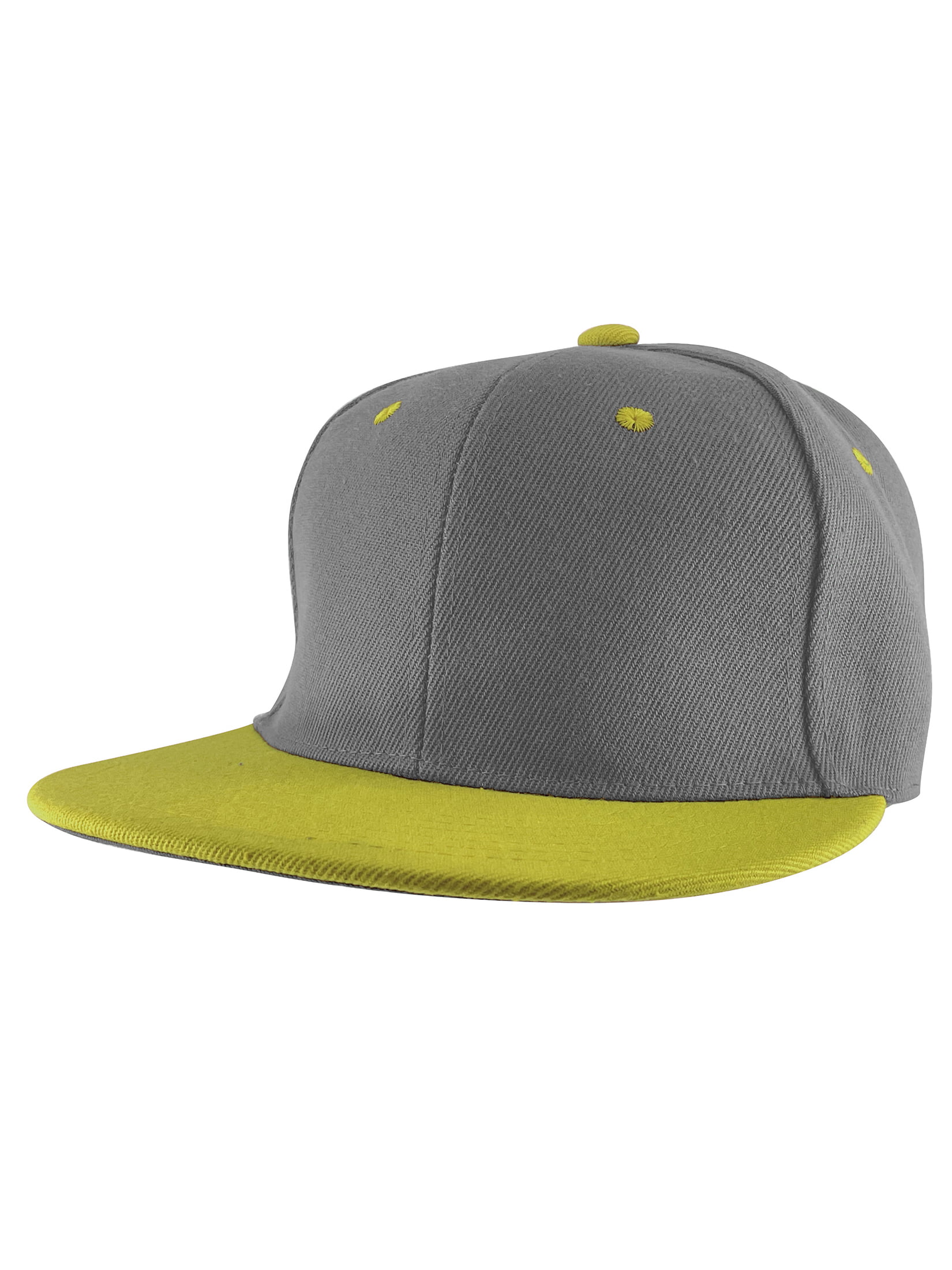Top Headwear Flat Bill Adjustable Snapback Cap - Kelly Green/Black