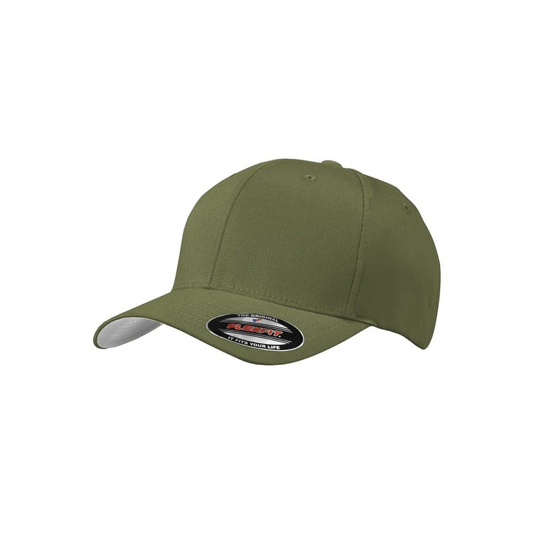 Fit Drab/Green Cap Top Large/X-Large - Baseball - Olive Flex Headwear
