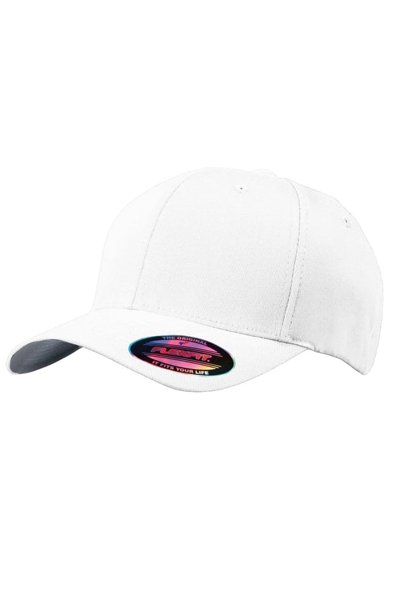 Top Headwear Flex Fit Baseball Cap - White - Large/X-Large