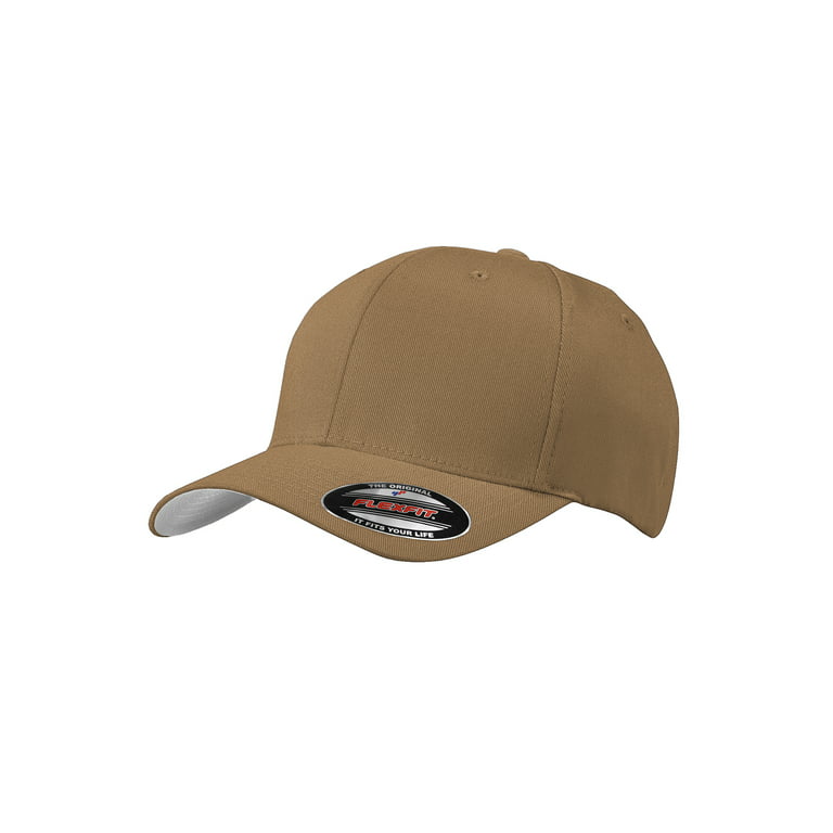 Top Headwear Brown - Small/Medium Woodland Cap Flex Fit Baseball 