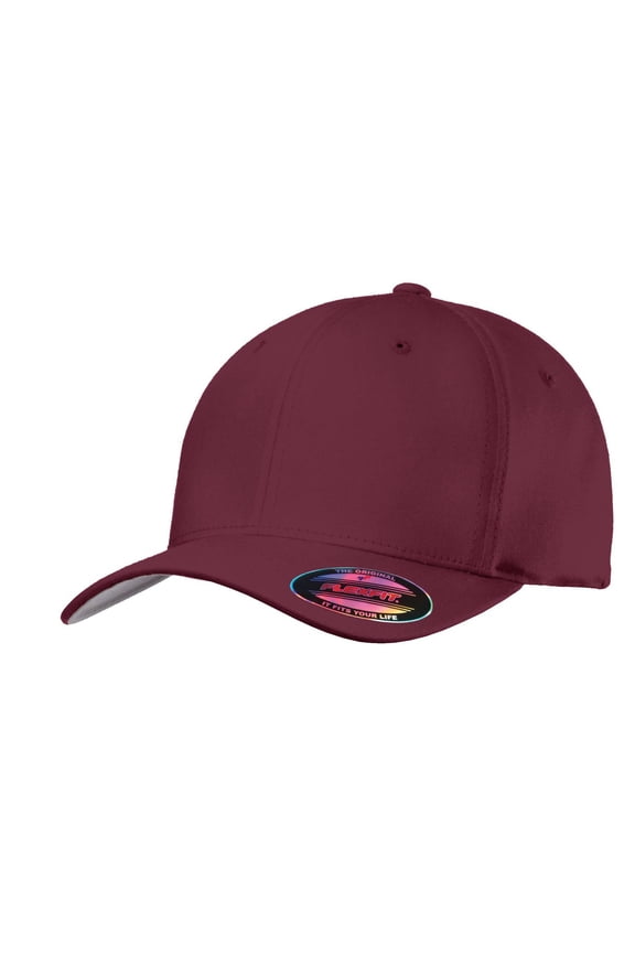 Top Headwear Flexible Cotton Twill Cap - Maroon - Small/Medium