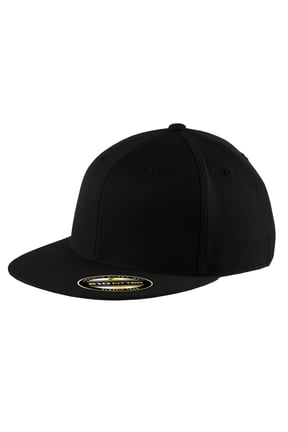 Top Headwear Flexible Flat Bill Cap - Black - Large/X-Large