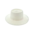 thumbnail image 1 of Top Headwear Floppy Brim Paper Braid Flat Top Fedora Panama Hat - White, 1 of 1