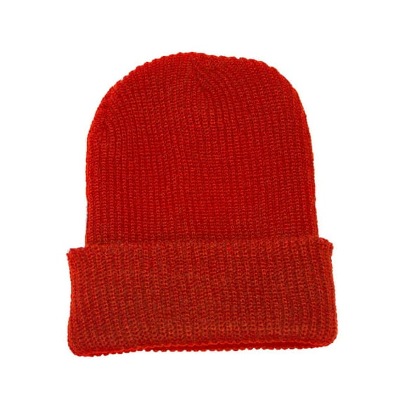 Top Headwear GI Long Ribbed Slouch Watch Waffle Beanie  - Red