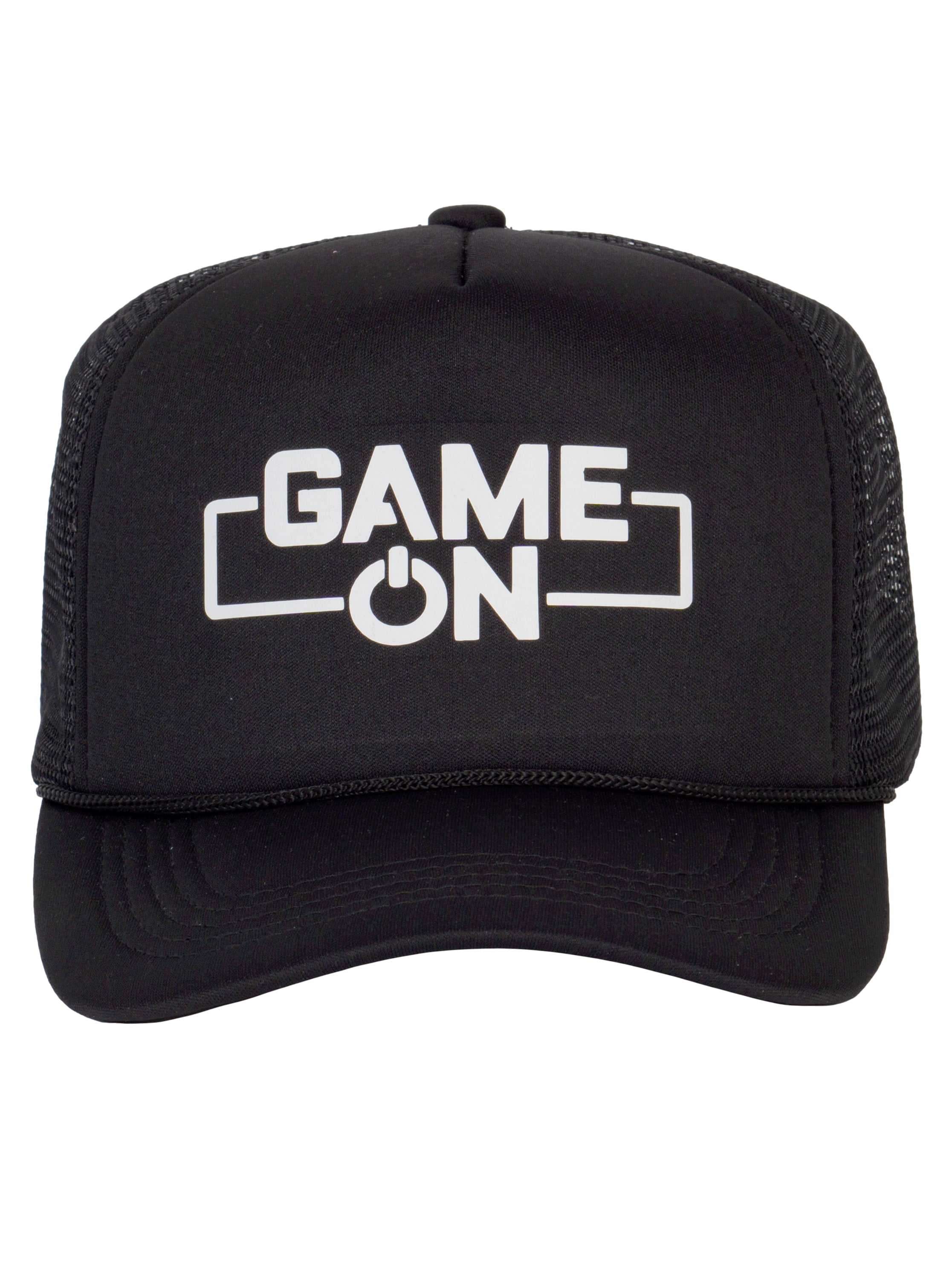 Top Headwear Game On Trucker Hat - Gamer Power On Snapback Cap, Black ...