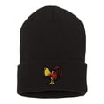 thumbnail image 1 of Top Headwear Gamecock Fighting Rooster Beanie - Men's Farm Winter Knit Cap, Black, 1 of 3