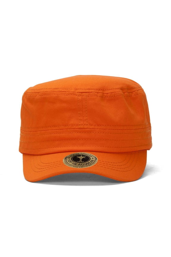 Top Headwear Grenadier Adjustable Basic GI Cadet Cap - Orange