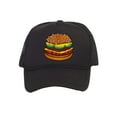 thumbnail image 1 of Top Headwear Hamburger Cheeseburger Trucker Hat - Men's Snapback Burger Food Cap Black, 1 of 2