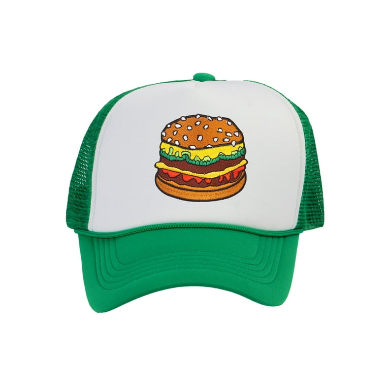 Top Headwear Hamburger Cheeseburger Trucker Hat - Men's Snapback