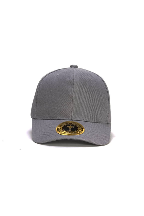 Top Headwear Hook & Loop Adjustable Cap - Light Grey