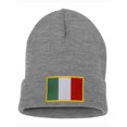 thumbnail image 1 of Top Headwear Italia Italy Flag Beanie - Men's Womens Long Winter Cuff Beanie Cap, Heather Grey, 1 of 1
