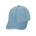 thumbnail image 1 of Top Headwear Kids Baseball Hat - Boys Girls Low Profile Cap Denim Washed, Light Blue, 1 of 4