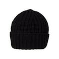 thumbnail image 1 of Top Headwear Knitted Cuffed Beanie - Black, 1 of 2