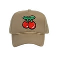 thumbnail image 1 of Top Headwear Large Cherry Hat - Mens Womens Cherries Snapback Trucker Cap Beige, 1 of 2