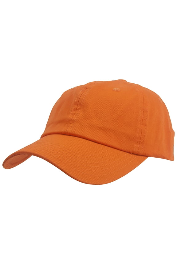Top Headwear Low Profile Adjustable Baseball Cap - Orange