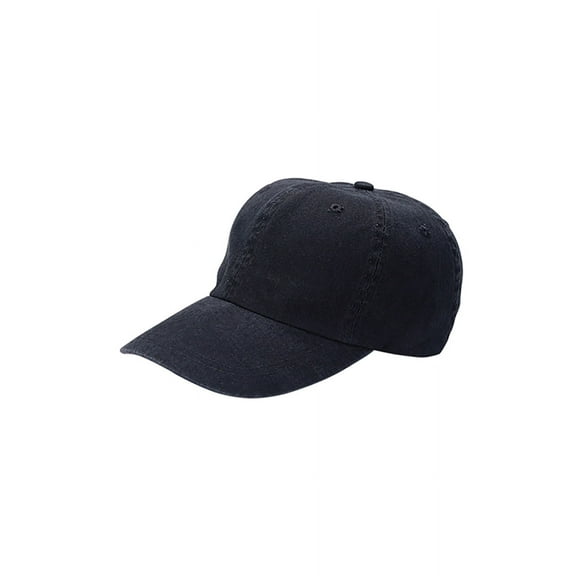 Top Headwear Low Profile Dyed Cotton Twill Washed Cap - Black