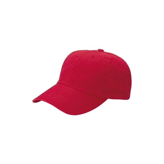 Top Headwear Low Profile Dyed Cotton Twill Washed Cap - Red