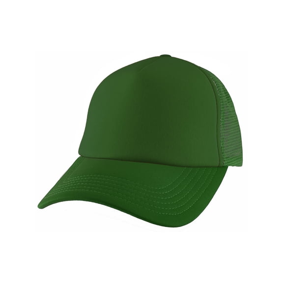Top Headwear Low Profile Trucker Foam Mesh Hat, Kelly Green