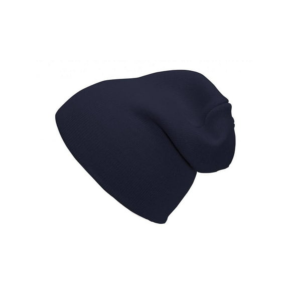 Top Headwear Medium Cuffless Beanie - Navy