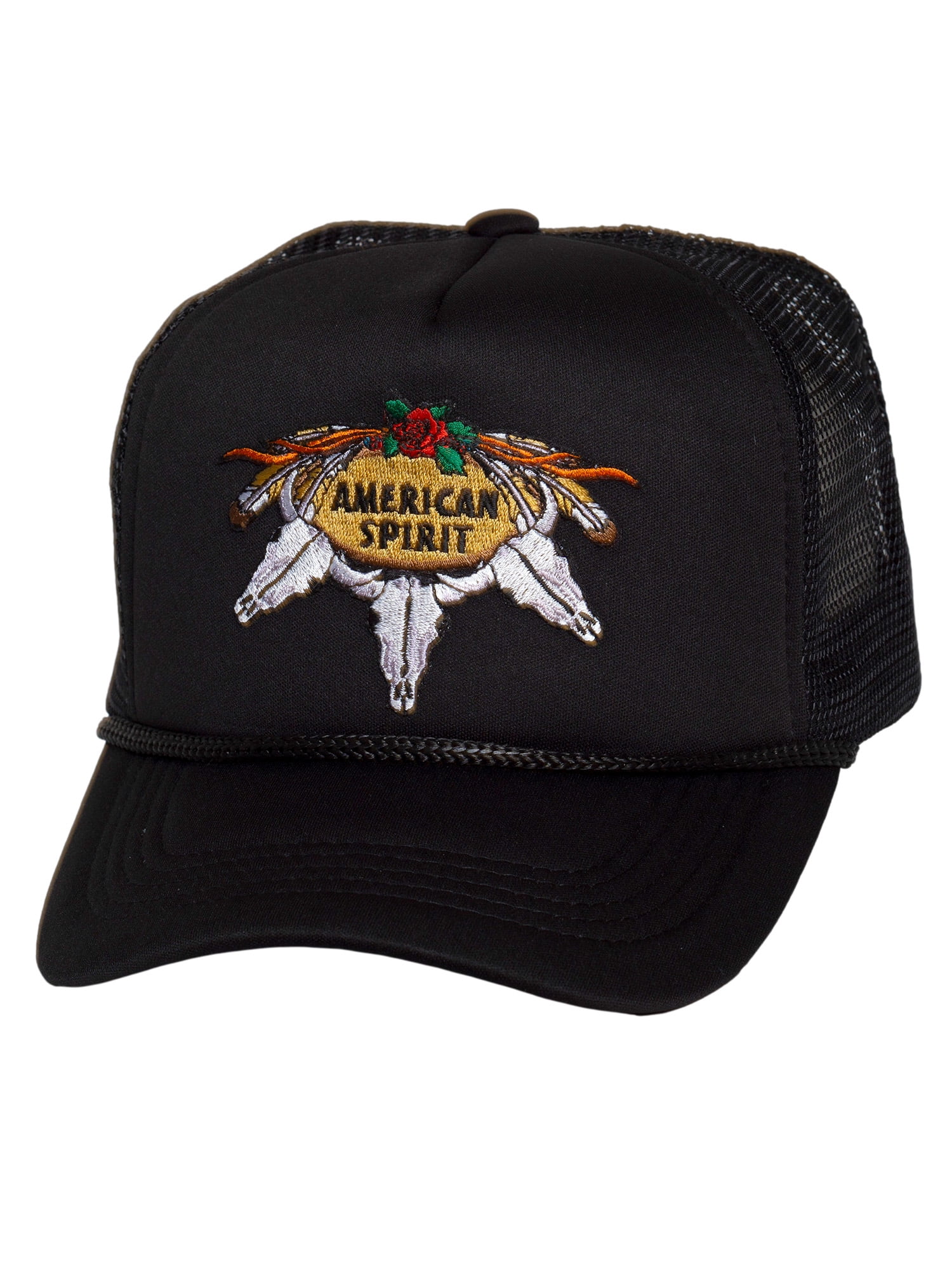 american spirit cigarettes hat Top Headwear Men's American Spirit Trucker Hat