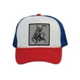thumbnail image 1 of Top Headwear Men's Animal Trucker Hat - Snapback Farm Cap, Bull White/Red/Royal, 1 of 2