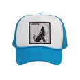 thumbnail image 1 of Top Headwear Men's Animal Trucker Hat - Snapback Farm Cap, Coyote White/ Aqua, 1 of 2