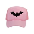 thumbnail image 1 of Top Headwear Men's Bat Hat Spooky Holloween Trucker Snapback Cap Light Pink, 1 of 2