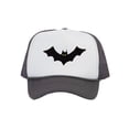 thumbnail image 1 of Top Headwear Men's Bat Hat Spooky Holloween Trucker Snapback Cap White/Dark Grey, 1 of 2