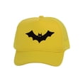 thumbnail image 1 of Top Headwear Men's Bat Hat Spooky Holloween Trucker Snapback Cap Yellow, 1 of 2