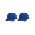 thumbnail image 1 of Top Headwear Men's Blank Rope Trucker Foam Mesh Plain Hats, 2PC Royal, 1 of 4