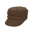 thumbnail image 1 of Top Headwear Men's Boiled Wool Military Winter Cap, Olive Green, 1 of 3